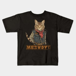 Cat Cowboy Expedition Kids T-Shirt